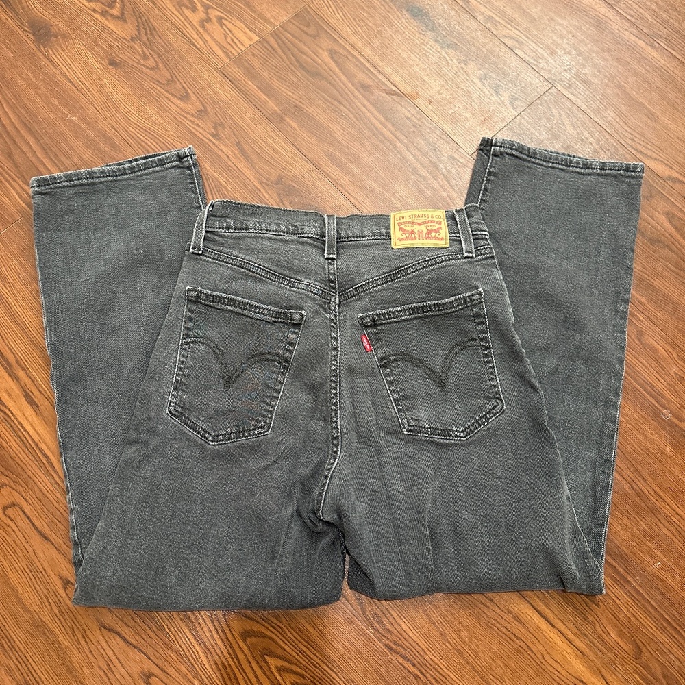Levi ribcage straight jeans